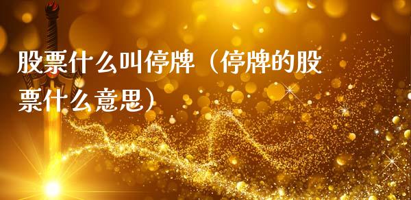 股票什么叫停牌（停牌的股票什么意思）_https://www.kuaijiepai.net_股票理论_第1张