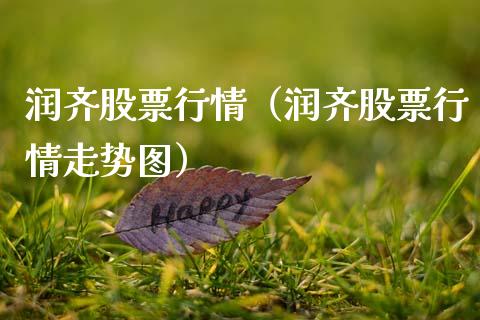 润齐股票行情（润齐股票行情走势图）_https://www.kuaijiepai.net_股票理论_第1张