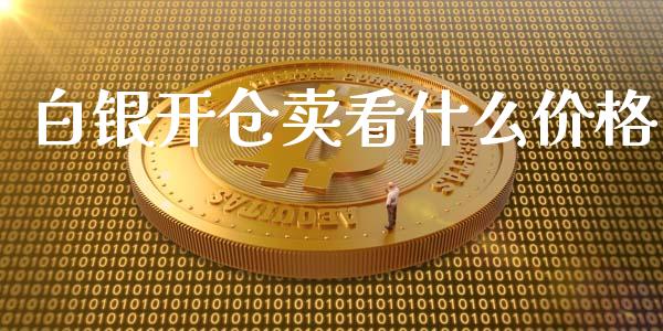 白银开仓卖看什么价格_https://www.kuaijiepai.net_期货资讯_第1张