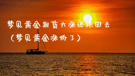 梦见黄金期货大涨还跌回去（梦见黄金涨价了）_https://www.kuaijiepai.net_期货资讯_第1张