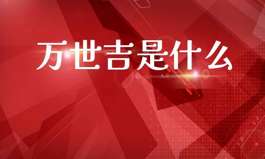 万世吉是什么_https://www.kuaijiepai.net_期货在线_第1张