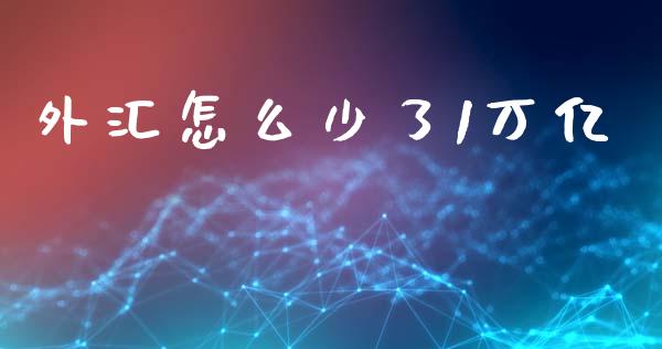 外汇怎么少了1万亿_https://www.kuaijiepai.net_新股新闻_第1张