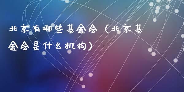 北京有哪些基金会（北京基金会是什么机构）_https://www.kuaijiepai.net_期货理财_第1张