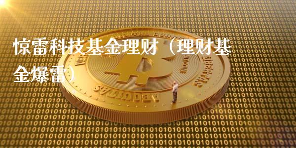 惊雷科技基金理财（理财基金爆雷）_https://www.kuaijiepai.net_投资理财_第1张