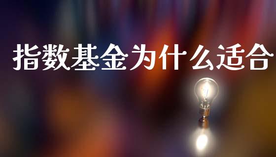 指数基金为什么适合_https://www.kuaijiepai.net_新股新闻_第1张