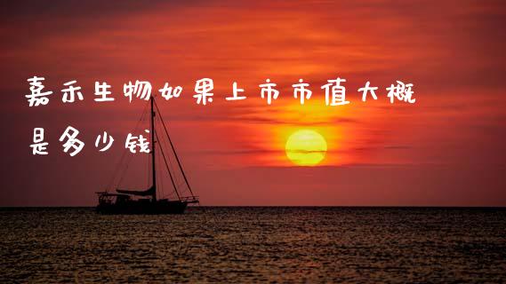 嘉禾生物如果上市市值大概是多少钱_https://www.kuaijiepai.net_期货在线_第1张
