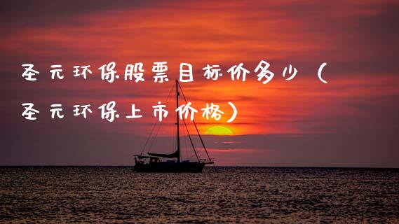圣元环保股票目标价多少（圣元环保上市价格）_https://www.kuaijiepai.net_股票理论_第1张