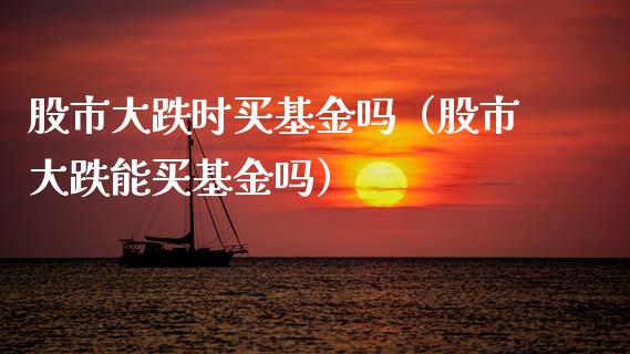 股市大跌时买基金吗（股市大跌能买基金吗）_https://www.kuaijiepai.net_投资理财_第1张