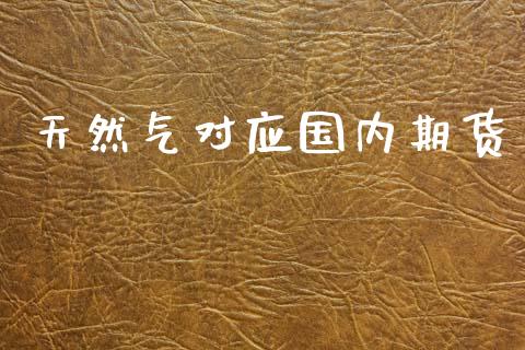 天然气对应国内期货_https://www.kuaijiepai.net_国际期货_第1张