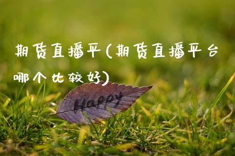 期货直播平(期货直播平台哪个比较好)_https://www.kuaijiepai.net_股票理论_第1张