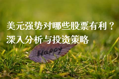 美元强势对哪些股票有利？深入分析与投资策略_https://www.kuaijiepai.net_投资理财_第1张