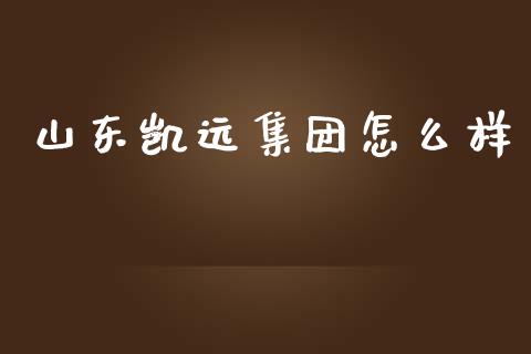 山东凯远集团怎么样_https://www.kuaijiepai.net_国际期货_第1张