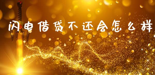 闪电借贷不还会怎么样_https://www.kuaijiepai.net_新股新闻_第1张