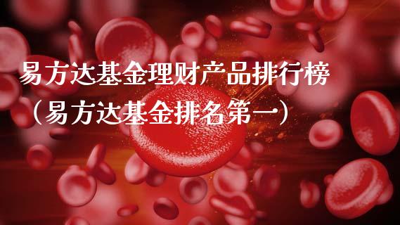 易方达基金理财产品排行榜（易方达基金排名第一）_https://www.kuaijiepai.net_期货理财_第1张