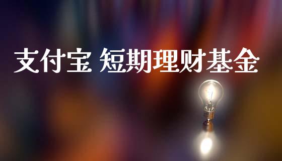 支付宝 短期理财基金_https://www.kuaijiepai.net_期货理财_第1张