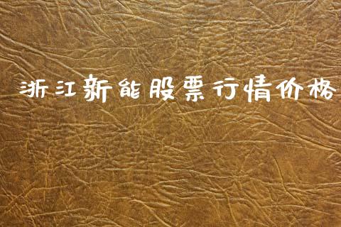 浙江新能股票行情价格_https://www.kuaijiepai.net_新股新闻_第1张
