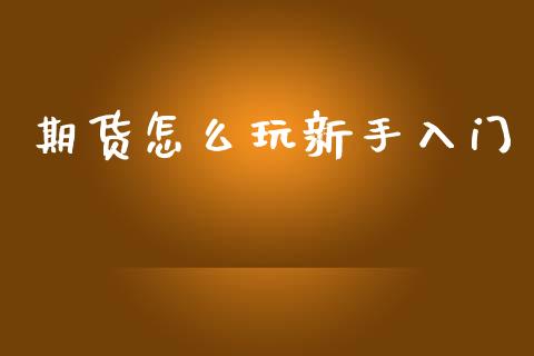 期货怎么玩新手入门_https://www.kuaijiepai.net_期货资讯_第1张