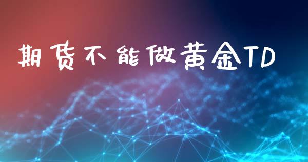 期货不能做黄金TD_https://www.kuaijiepai.net_国际期货_第1张