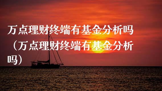 万点理财终端有基金分析吗（万点理财终端有基金分析吗）_https://www.kuaijiepai.net_投资理财_第1张