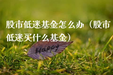 股市低迷基金怎么办（股市低迷买什么基金）_https://www.kuaijiepai.net_期货理财_第1张