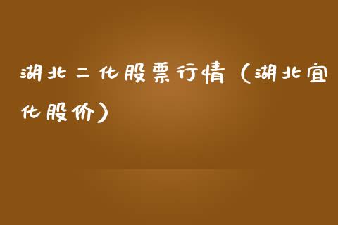 湖北二化股票行情（湖北宜化股价）_https://www.kuaijiepai.net_国际股建_第1张