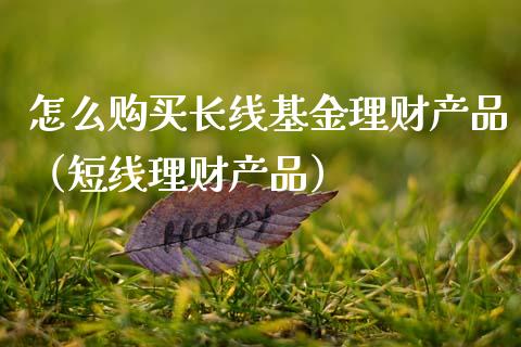 怎么购买长线基金理财产品（短线理财产品）_https://www.kuaijiepai.net_期货理财_第1张