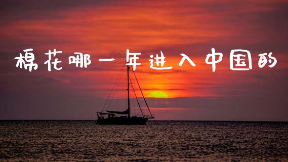 棉花哪一年进入中国的_https://www.kuaijiepai.net_国际期货_第1张