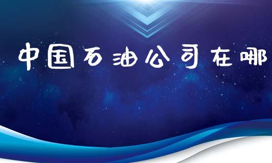 中国石油公司在哪_https://www.kuaijiepai.net_期货在线_第1张