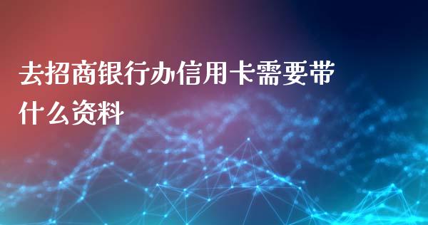 去招商银行办信用卡需要带什么资料_https://www.kuaijiepai.net_国际股建_第1张
