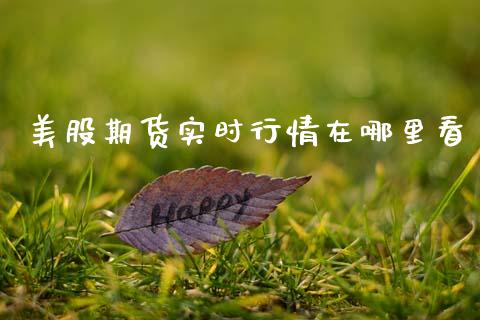 美股期货实时行情在哪里看_https://www.kuaijiepai.net_期货在线_第1张