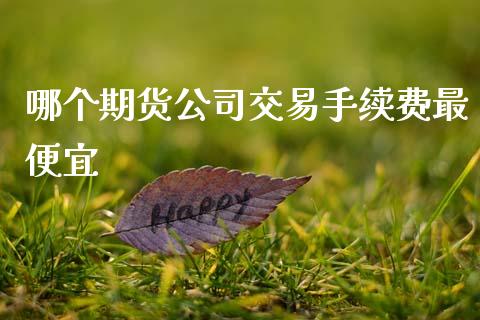 哪个期货公司交易手续费最便宜_https://www.kuaijiepai.net_期货资讯_第1张