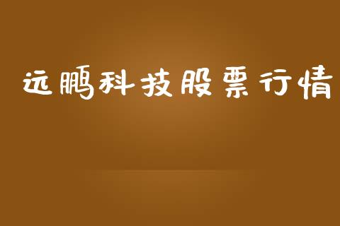 远鹏科技股票行情_https://www.kuaijiepai.net_国际股建_第1张