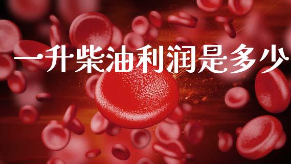 一升柴油利润是多少_https://www.kuaijiepai.net_期货在线_第1张