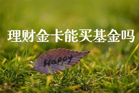 理财金卡能买基金吗_https://www.kuaijiepai.net_期货理财_第1张