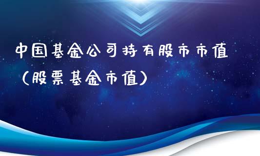 中国基金公司持有股市市值（股票基金市值）_https://www.kuaijiepai.net_投资理财_第1张