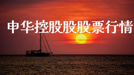 申华控股股股票行情_https://www.kuaijiepai.net_国际股建_第1张
