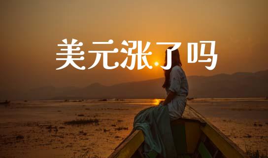 美元涨了吗_https://www.kuaijiepai.net_期货资讯_第1张