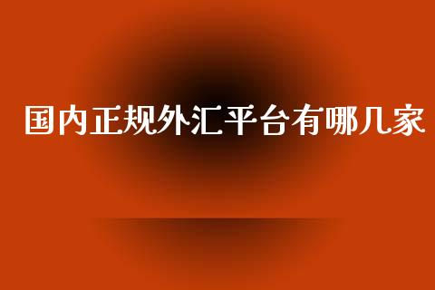 国内正规外汇平台有哪几家_https://www.kuaijiepai.net_国际期货_第1张