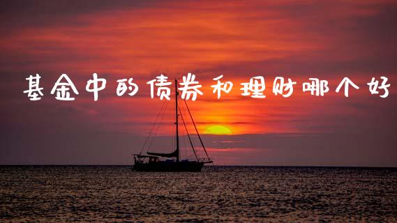 基金中的债券和理财哪个好_https://www.kuaijiepai.net_期货理财_第1张