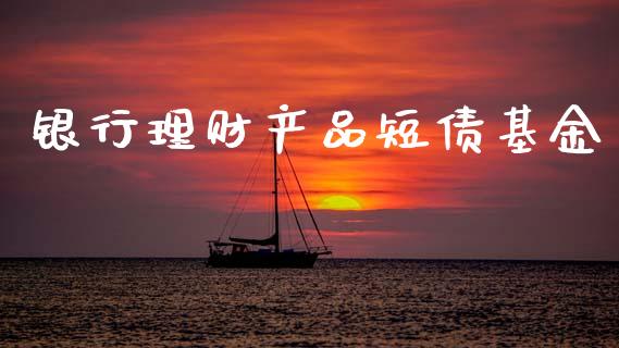 银行理财产品短债基金_https://www.kuaijiepai.net_期货理财_第1张