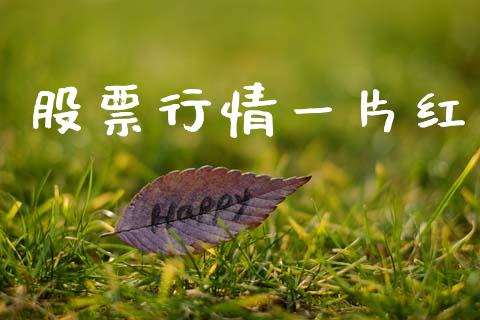 股票行情一片红_https://www.kuaijiepai.net_股票理论_第1张