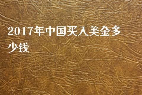 2017年中国买入美金多少钱_https://www.kuaijiepai.net_期货在线_第1张