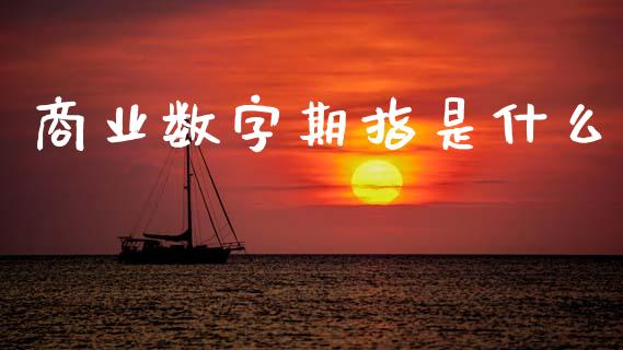商业数字期指是什么_https://www.kuaijiepai.net_国际期货_第1张