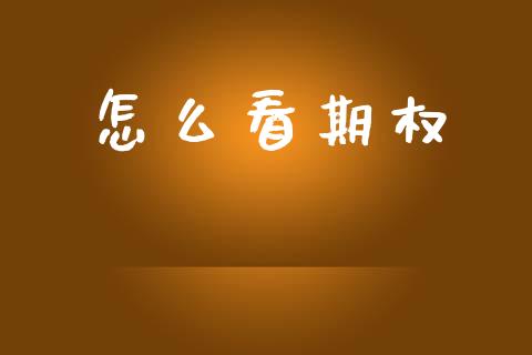 怎么看期权_https://www.kuaijiepai.net_股票理论_第1张