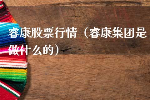 睿康股票行情（睿康集团是做什么的）_https://www.kuaijiepai.net_国际股建_第1张