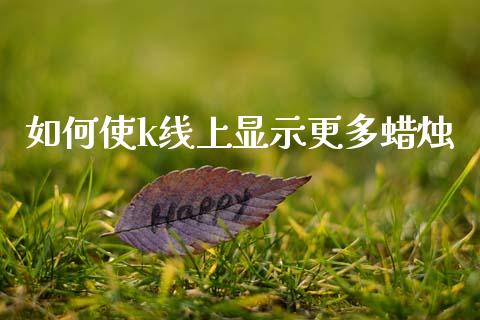 如何使k线上显示更多蜡烛_https://www.kuaijiepai.net_期货理财_第1张