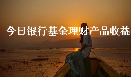 今日银行基金理财产品收益_https://www.kuaijiepai.net_期货理财_第1张