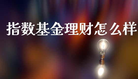 指数基金理财怎么样_https://www.kuaijiepai.net_期货理财_第1张