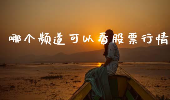 哪个频道可以看股票行情_https://www.kuaijiepai.net_新股新闻_第1张