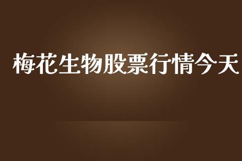 梅花生物股票行情今天_https://www.kuaijiepai.net_新股新闻_第1张